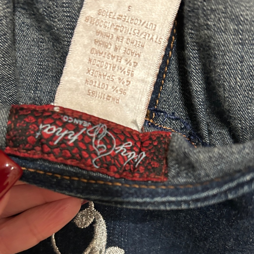 Baby phatWomen's Denim dress with Embroidery